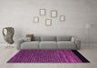 Machine Washable Abstract Purple Modern Area Rugs in a Living Room, wshabs5187pur