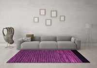 Machine Washable Abstract Purple Modern Rug, wshabs5187pur