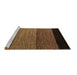 Sideview of Machine Washable Abstract Brown Modern Rug, wshabs5188brn