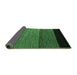 Sideview of Abstract Emerald Green Modern Rug, abs5188emgrn