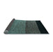 Sideview of Abstract Light Blue Modern Rug, abs5188lblu