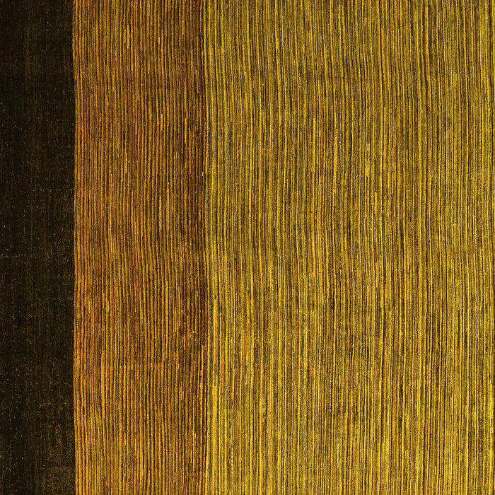 Square Machine Washable Abstract Yellow Modern Rug, wshabs5188yw