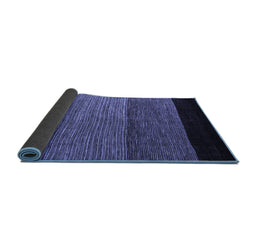 Sideview of Abstract Blue Modern Rug, abs5188blu