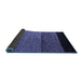 Sideview of Abstract Blue Modern Rug, abs5188blu