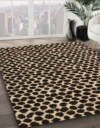 Abstract Brown Modern Rug, abs5189