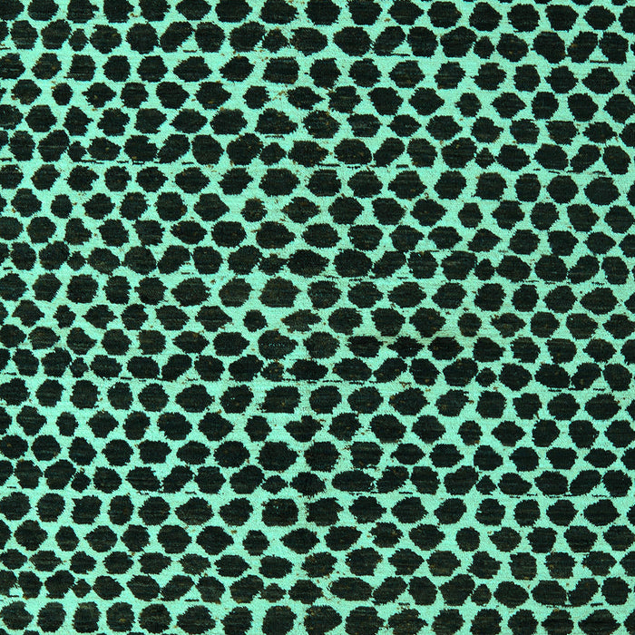 Machine Washable Abstract Turquoise Modern Area Rugs, wshabs5189turq