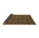 Sideview of Abstract Brown Modern Rug, abs5189brn