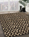 Abstract Brown Modern Rug in Family Room, abs5189