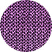 Round Machine Washable Abstract Purple Modern Area Rugs, wshabs5189pur