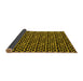 Sideview of Abstract Yellow Modern Rug, abs5189yw