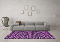 Machine Washable Abstract Purple Modern Rug, wshabs5189pur