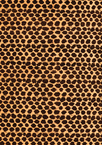 Abstract Orange Modern Rug, abs5189org