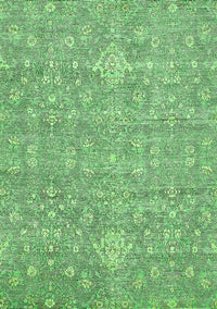 Abstract Green Modern Rug, abs518grn