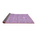 Sideview of Abstract Purple Modern Rug, abs518pur