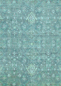 Abstract Light Blue Modern Rug, abs518lblu