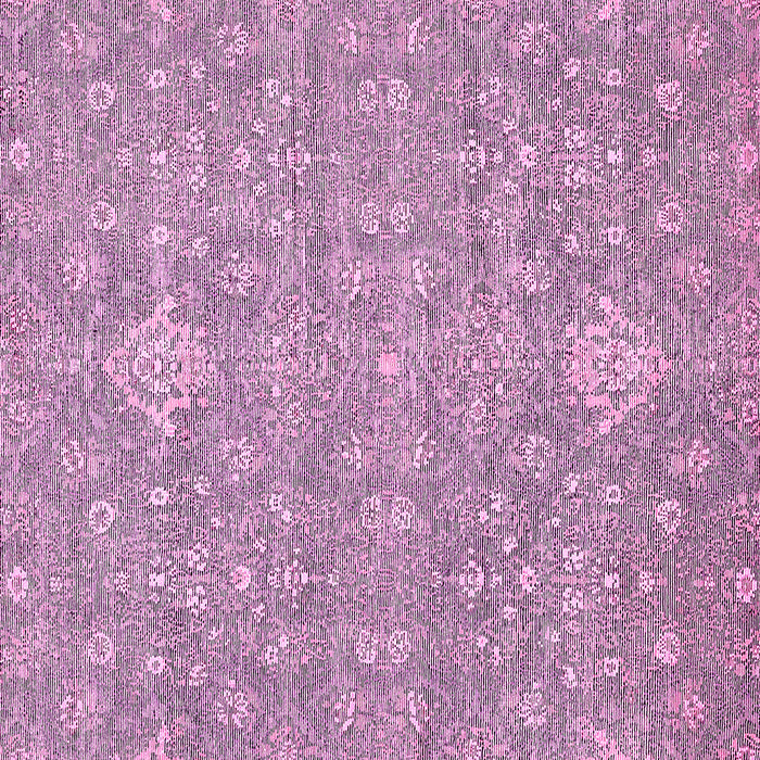 Square Abstract Pink Modern Rug, abs518pnk