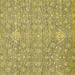 Square Abstract Yellow Modern Rug, abs518yw