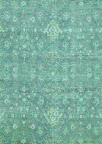 Abstract Turquoise Modern Rug, abs518turq