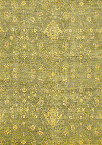 Abstract Yellow Modern Rug, abs518yw