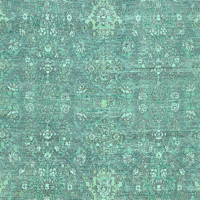 Machine Washable Abstract Turquoise Modern Area Rugs, wshabs518turq