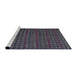 Sideview of Machine Washable Abstract Plum Purple Rug, wshabs5190