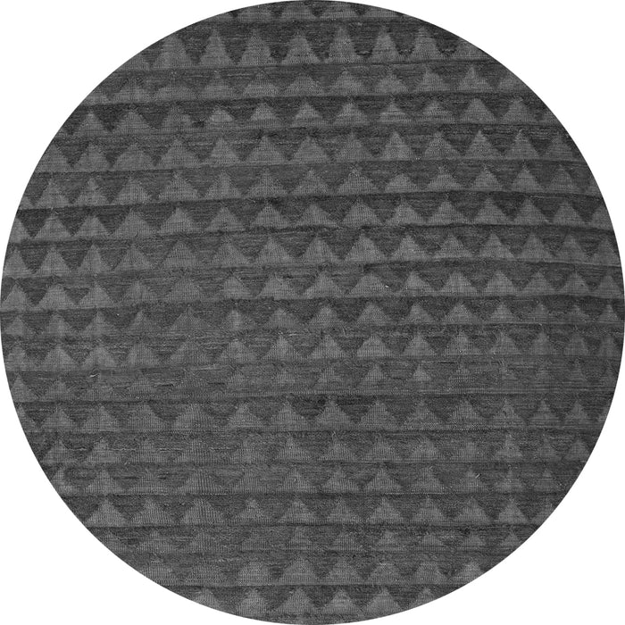 Round Machine Washable Abstract Gray Modern Rug, wshabs5190gry