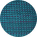 Round Machine Washable Abstract Light Blue Modern Rug, wshabs5190lblu