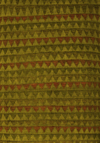 Abstract Yellow Modern Rug, abs5190yw