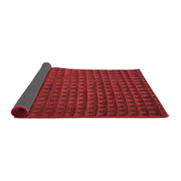 Abstract Red Modern Area Rugs