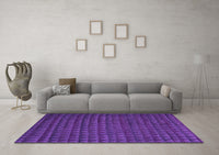 Machine Washable Abstract Purple Modern Rug, wshabs5190pur