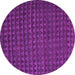 Round Abstract Pink Modern Rug, abs5190pnk