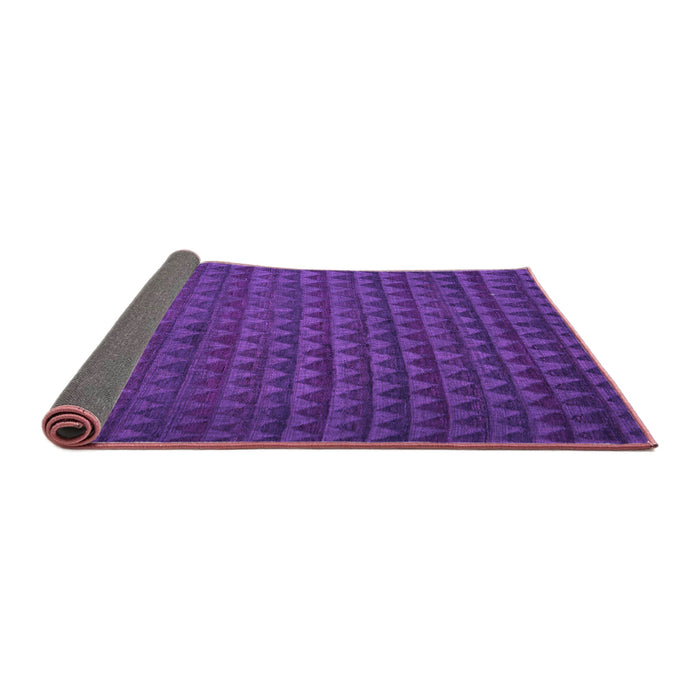 Sideview of Abstract Purple Modern Rug, abs5190pur