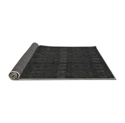 Sideview of Abstract Gray Modern Rug, abs5191gry