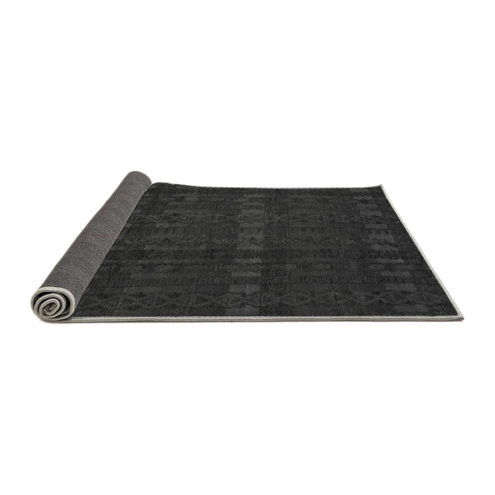 Sideview of Abstract Gray Modern Rug, abs5191gry