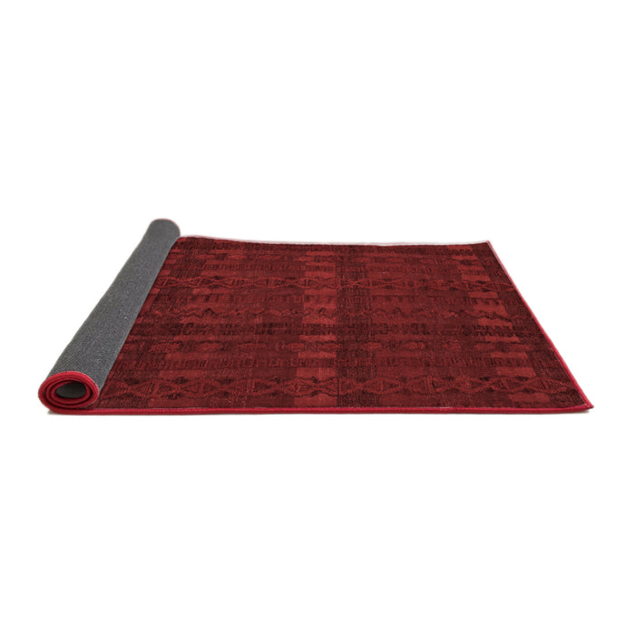 Abstract Red Modern Area Rugs