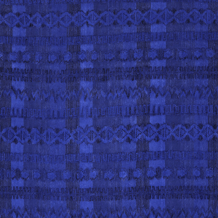 Square Abstract Blue Modern Rug, abs5191blu