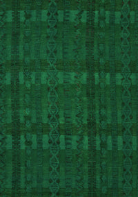 Abstract Green Modern Rug, abs5191grn