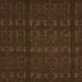 Square Abstract Orange Modern Rug, abs5191org