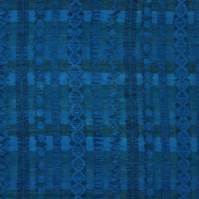 Square Abstract Light Blue Modern Rug, abs5191lblu