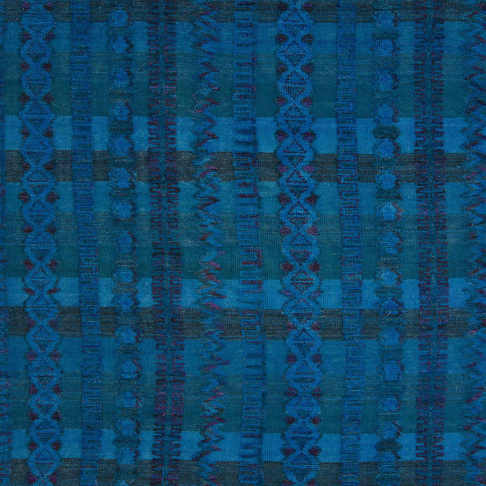 Square Abstract Blue Modern Rug, abs5191