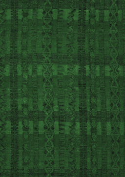 Abstract Emerald Green Modern Rug, abs5191emgrn