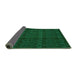 Sideview of Abstract Green Modern Rug, abs5191grn