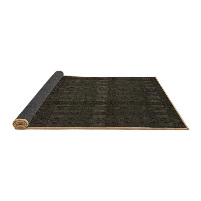 Sideview of Abstract Brown Modern Rug, abs5191brn