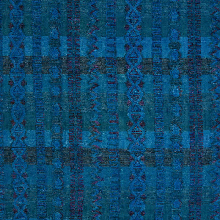 Machine Washable Abstract Blue Rug, wshabs5191