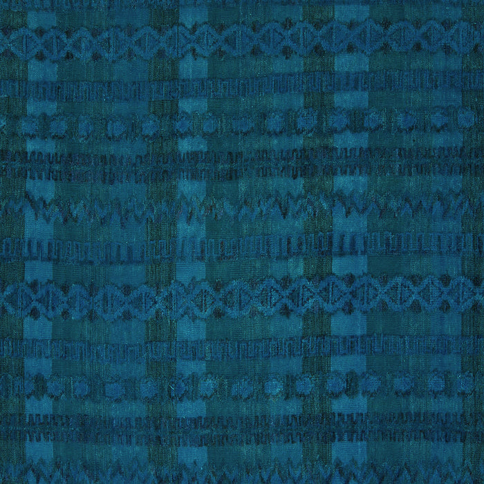 Square Abstract Turquoise Modern Rug, abs5191turq