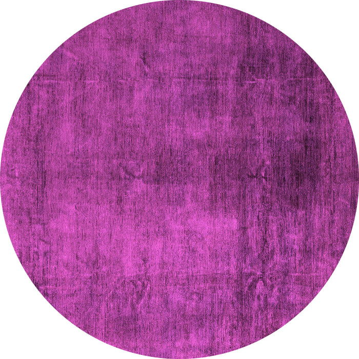 Round Abstract Pink Modern Rug, abs5192pnk
