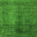 Square Abstract Green Modern Rug, abs5192grn