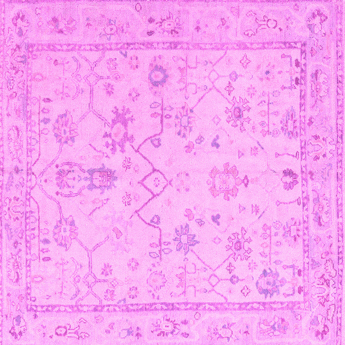 Square Oriental Pink Traditional Rug, abs5193pnk