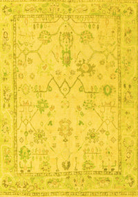 Oriental Yellow Traditional Rug, abs5193yw