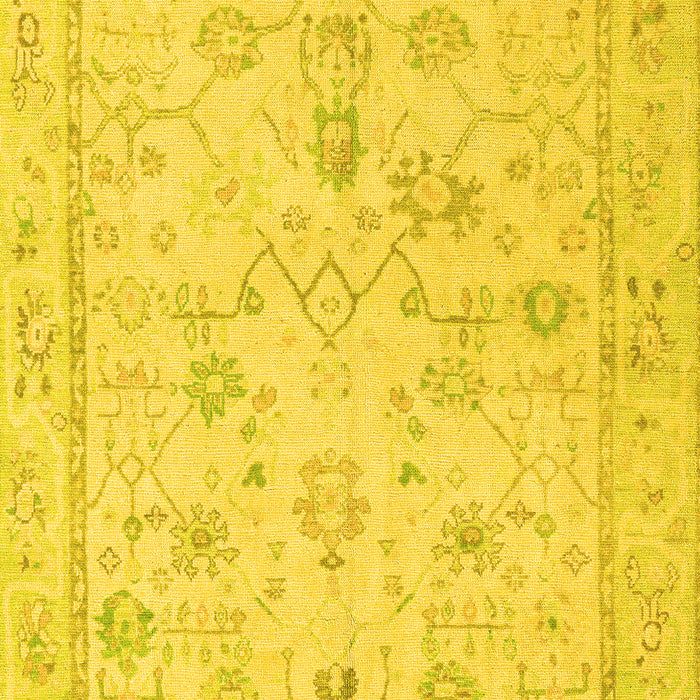 Oriental Yellow Traditional Rug, abs5193yw
